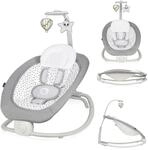 LIONELO Pascal Baby Wippe, sanfte Vibrationen, 5 Melodien, Spielzeugkarussell mit