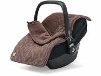 Jollein 025-811-66036 Footmuff for Baby Car Seat Spring Knit Chestnut Brown