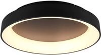Trio Leuchten LED Deckenleuchte Girona 671290132, Metall Schwarz matt, Acryl,