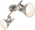 BRILONER - Deckenleuchte, Deckenlampe mit 2 dreh-und schwenkbaren Spots im retro /