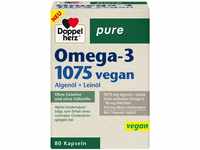 Doppelherz pure Omega-3 1075 vegan - Algenöl + Leinöl - Alpha-Linolensäure...
