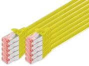 DIGITUS LAN Kabel Cat 6 &ndash; 3 m &ndash; 10 St&uuml;ck &ndash; S/FTP Geschirmt &ndash; Gelb | 1...