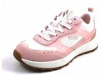 Skechers Damen Sunny Street Shiny Jogger Sneaker, Lt Pink Suede/Mesh/TPU Trim,...