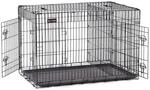 Feandrea Hundek&auml;fig, Hundebox, zusammenklappbar, transportabel, 2 T&uuml;ren, 122 x 74,5
