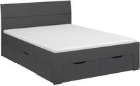 Rauch M&ouml;bel Flexx Bett Stauraumbett in Grau metallic, Schwarz, mit 3 Schubladen als