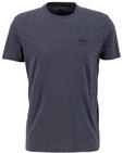 Alpha Industries Herren Backprint F&uuml;r T-Shirt, Greyblack/Black, M EU