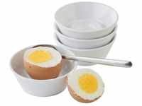 APS Eierbecher 4er-Set - stapelbare Eier-Becher mit hohem Rand aus Melamin -
