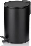 kela Kosmetikeimer schwarz matt 3l, Silent-Close-Deckel, Tretm&uuml;lleimer Badezimmer