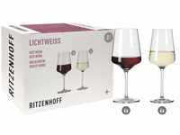 RITZENHOFF 6111003 Weißwein- und Rotweinglas Set 500 ml Lichtweiss Julie Nr. 3...