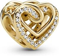 Pandora 769270C01 Interlocking Herzen Charme