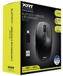 Port Designs Kabellose und wiederaufladbare Bluetooth-Maus.