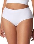 Schiesser Damen Maxislip Invisible Soft Taillen-Shapewear, Weiss_166916, 40 EU