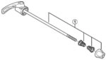 FH-M785 complete quick release, 173 mm