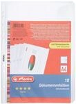 Herlitz 5896204 Dokumentenh&uuml;lle A4 PP 10er Packung