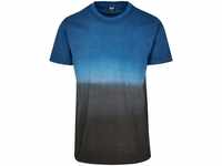 Urban Classics Herren T-Shirt Dip Dyed Tee Mehrfarbig (midnightnavy/Black 02043)