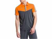Erima Herren Squad Sport Poloshirt, New orange/Slate Grey/Monument Grey, S