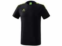 Erima Unisex essential 5-c T Shirt, Schwarz/Green Gecko, XL EU