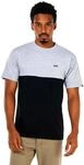 Vans Herren Colorblock T-Shirt, Athletic Heather-schwarz, S