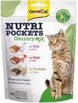 GimCat Nutri Pockets Country Mix - Knuspriger Katzensnack mit cremiger F&uuml;llung und