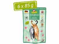 GranataPet Delicatessen Wild PUR, 6 x 85 g, Nassfutter für Katzen, Futter ohne