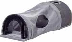 dobar&reg; 43408FSCe Faltbare Katzenh&ouml;hle - Katzentunnel - Kratzfl&auml;che & Spielball -