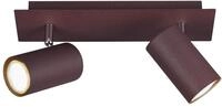Trio Leuchten Deckenleuchte Marley 802400224, Metall rostfarbig, Spotbalken