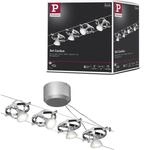 Paulmann 94144 Seilsystem Cardan Set erweiterbar max. 4x10W Chrom matt/Chrom