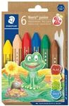 STAEDTLER Noris junior 224 Wachsmalkreide &ndash; 6er-Etui, Sechskant