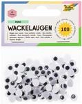 folia 750007 - Wackelaugen mit beweglicher Pupille, wei&szlig;, rund ca. 7 mm, 100...