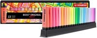 STABILO - Textmarker - BOSS ORIGINAL - ARTY - 23er Tischset - 9 Leuchtfarben & 14