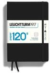 LEUCHTTURM1917 363534 Notizbuch, Hardcover, Medium (A5), Schwarz, Liniert, 120...