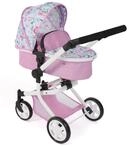 Bayer Chic 2000&reg; 2in1 Puppenwagen Mika &ndash; Flowers Rosa &ndash; faltbar &ndash;