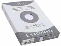 Exacompta 13208E Packung mit 100 Karteikarten, DIN A5, kariert, ideal für...