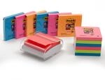 Post-it Z-Notes Spender + Super Sticky Z-Notes, 12 Bl&ouml;cke, 76 mm x 76 mm