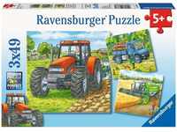 Ravensburger Kinderpuzzle - 09388 Große Landmaschinen - Puzzle für Kinder ab 5