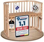 babybay Maxi Comfort Plus Beistellbett & Stubenwagen aus massivem