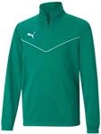 PUMA teamRISE Halfzip Sweatshirt Kids gruenweiss, 164 Kinder