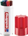 edding 3000 Permanentmarker - Stifte-Dose - 8 Farben-Set - Rund-Spitze 1,5-3 mm...