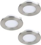 EGLO connect.z Smart-Home 3er-Set LED Bad-Einbaustrahler Fueva-Z, &Oslash; 85 mm, ZigBee,