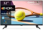 CHiQ Fernseher L32G7L,32 Zoll, 720p, Smart TV,Android11,HDR,WiFi,Bluetooth,Google
