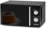 G3 Ferrari G10109 AllBlack Mikrowelle mit Kombi-Garfunktion, 20 Liter, 3 Modi, Grill,
