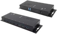 Exsys USB 3.2 HUB 7-Port extern inkl.Netz. inkl.Netzteil 12V/3A und