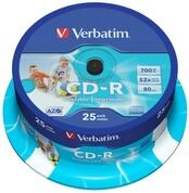 Verbatim CD-R AZO 700 MB - 52-fache Brenngeschwindigkeit - CD-Rohle - Bedruckbar -
