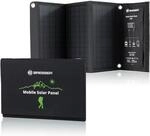Bresser Solar Ladeger&auml;t 21W mit USB-A- und DC-Anschluss inkl. Adaptern,...