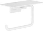 hansgrohe AddStoris - Toilettenpapierhalter mit Ablage, Klopapierhalter f&uuml;r
