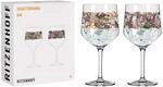 RITZENHOFF 3691002 Gin-Glas 700 ml - Serie Schattenfauna Set Nr. 2, 2 St&uuml;ck, Leopard