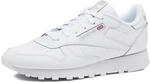 Reebok Unisex Classic Leather Sneaker,Ftwwht Ftwwht Pugry3,34.5 EU
