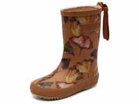 bisgaard Unisex Baby Fashion Rain Boot, Camel Flowers, 26 EU Schmal
