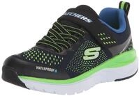 Skechers Jungen Ultra Groove Sneaker, Navy Textile Black Trim, 32 EU