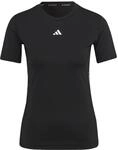 adidas Damen Techfit Training Tee, Black / White, XS
